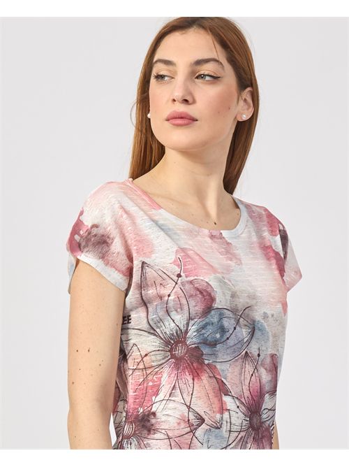 T-shirt donna Yes Zee con stampa sublimatica YES ZEE | T243-Y3022425